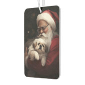 Pekingese met Sinterklaas Feestelijke Kerstmis Luchtverfrisser (Links)