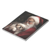 Pekingese met Sinterklaas Feestelijke Kerstmis Notitieblok (Gedraaid)