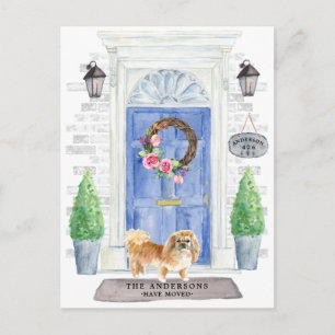 Pekingese Moving Announcement Briefkaart