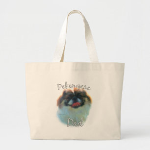 Pekingese Pap 2 Grote Tote Bag