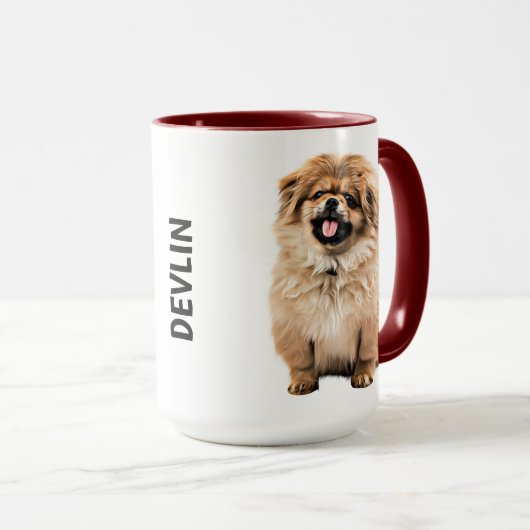 Pekingese Personalized Mug Mok (Voorkant rechts)