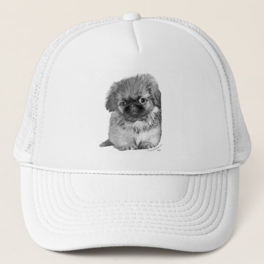 Pekingese Pup Trucker Pet (Voorkant)