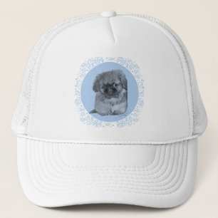 Pekingese Puppy Blauw Trucker Pet