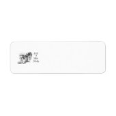Pekingese Return Address Labels (Voorkant)