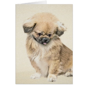 Pekingese schildering - Kute Original Dog Art