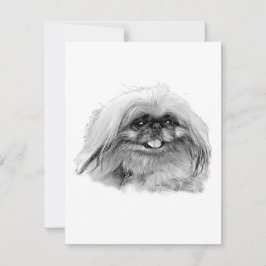 Pekingese Stationery - blanco kaart "JenaSota" Notitiekaartje