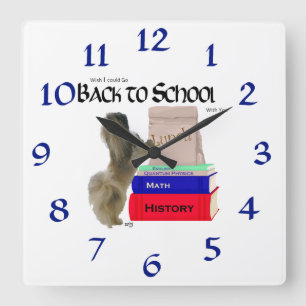 Pekingese Terug naar school klok