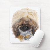 Pekingese Tuffy Muismat (Met muis)