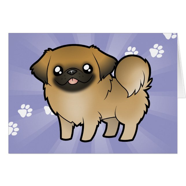 Pékinois dessin animé ( coupe chiot ) (Devant horizontal)