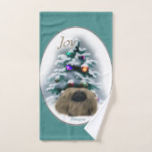 Pékinois Noël (Serviette à main)