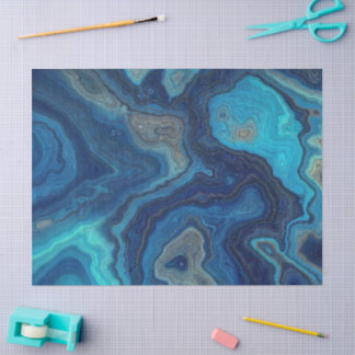 “Pelagic Contours” – Een abstract zeegezicht Tissuepapier
