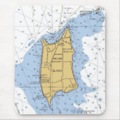 Pelee Island, Ontario nautical Chart Mousepad Muismat (Voorkant)