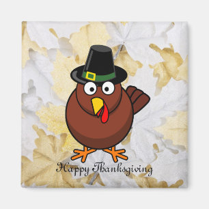 Pèlerin Turquie Thanksgiving Refrigerator Magnet