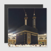 Pèlerins pèlerins à la Kaaba, Carte magnétique de (Devant / Derrière)