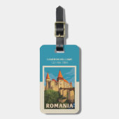 Peles Castle Roemenië Bagagelabel (Voorkant verticaal)
