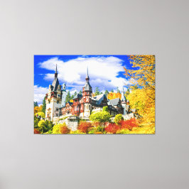 Peles castle Sinaia Canvas Afdruk