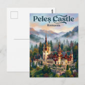 Peleș Kasteel Roemenië Briefkaart (Voorkant / Achterkant)