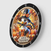 Pelgrim eend geeft Bedankt teken Grote Klok (Hoek)