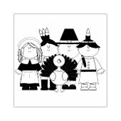 Pelgrims en Turkije Rubberstempel (Afrduk)