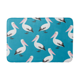 Pelicaans patroon badmat