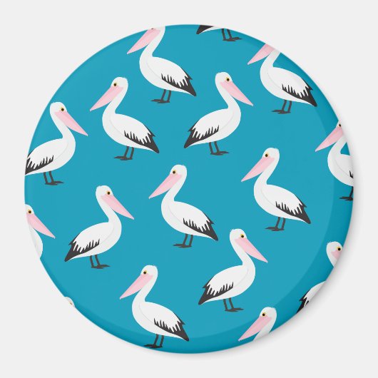 Pelicaans patroon magneet (Voorkant)