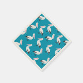 Pelicaans patroon servetten (Hoek)