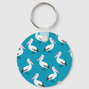 Pelicaans patroon sleutelhanger