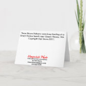 Pélican Anniversaire 1 Carte (Dos)