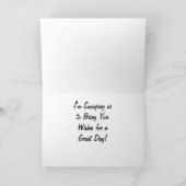 Pélican Anniversaire 1 Carte (Intérieur)