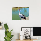 Pelican Back Chat, Wall Poster (Thuiskantoor)