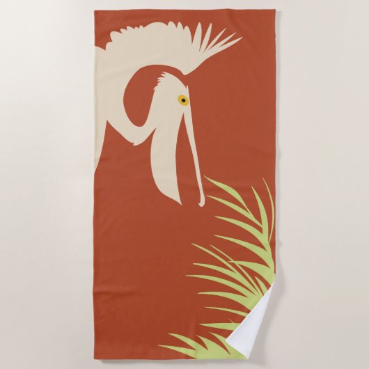 Pelican Beach Towel Strandlaken (Voorkant)