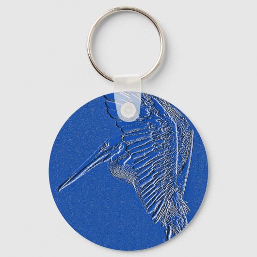 Pelican, Blue art_ Sleutelhanger (Voorkant)