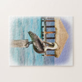 Pelican Blue Water Tropical Island Legpuzzel (Horizontaal)