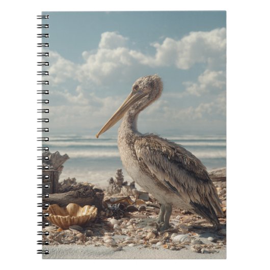 Pelican by Seashell Shore Carnet (Devant)