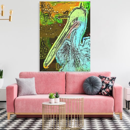 PELICAN CANVAS AFDRUK (Insitu (Woonkamer))