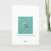 Pélican. Carte de voeux (Dos)