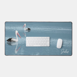 Pelican Couple Paddle Calm Blue Water ajouter nom