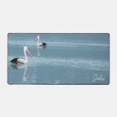 Pelican Couple Paddle Calm Blue Water ajouter nom (Recto)