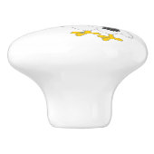 Pelican Design Personalised Keramische Knop (Zijkant)