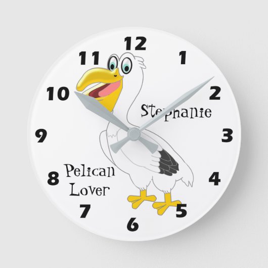 Pelican Design Ronde Klok (Voorkant)