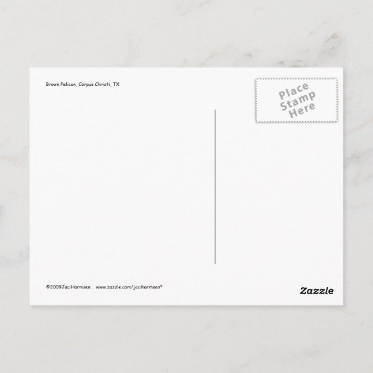 Pelican Diving Briefkaart (Achterkant)