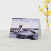 Pelican Gliding Kaart (Gele Bloem)