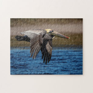 Pelican in vlucht legpuzzel