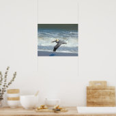 Pelican in vlucht poster (Keuken)