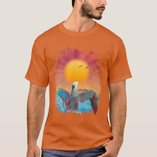 PELICAN ISLAND SUNSET T-SHIRT (Voorkant)