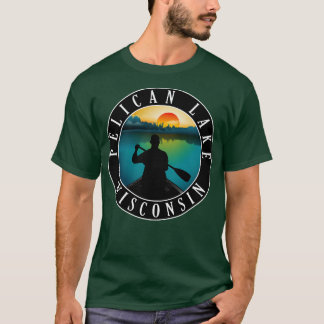 Pelican Lake Wisconsin kanoën T-shirt