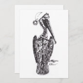 Pelican met Pet (Voorkant / Achterkant)