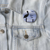 Pelican Oceaan Kustlijn Knop Ronde Button 5,7 Cm (In situ)