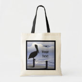 Pelican Ocean Shoreline Canvas tas (Voorkant)
