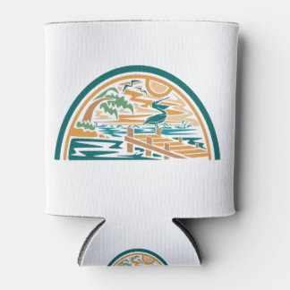 Pelican On Island Ocean Pier Blikjeskoeler